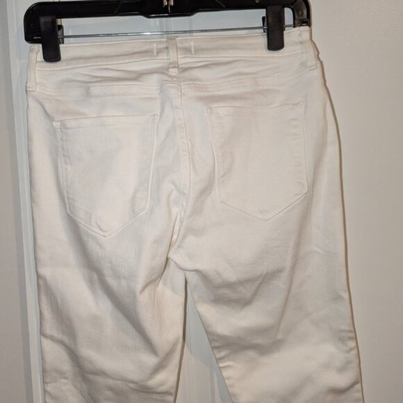 Abercrombie & Fitch Harper Low Rise Ankle Cut Off Light Wash Rise Denim Pants 4R - Picture 5 of 7